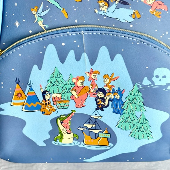 NWOT Loungefly Disney Peter Pan Backpack - Picture 4 of 9